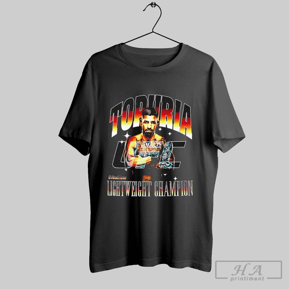 Ilia Topuria Ufc 317 Andnew World Mens Lightweight Champion Winner Shirt