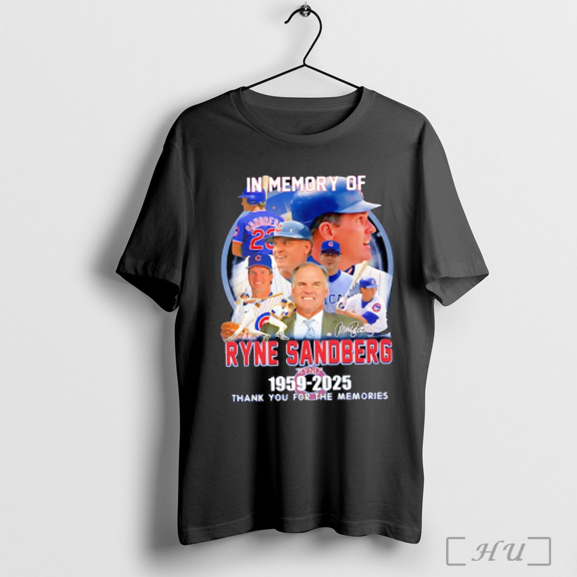 In Memory Of Ryne Sandberg 1959 2025 Thank You For The Memories T Shirt Sweatshirt