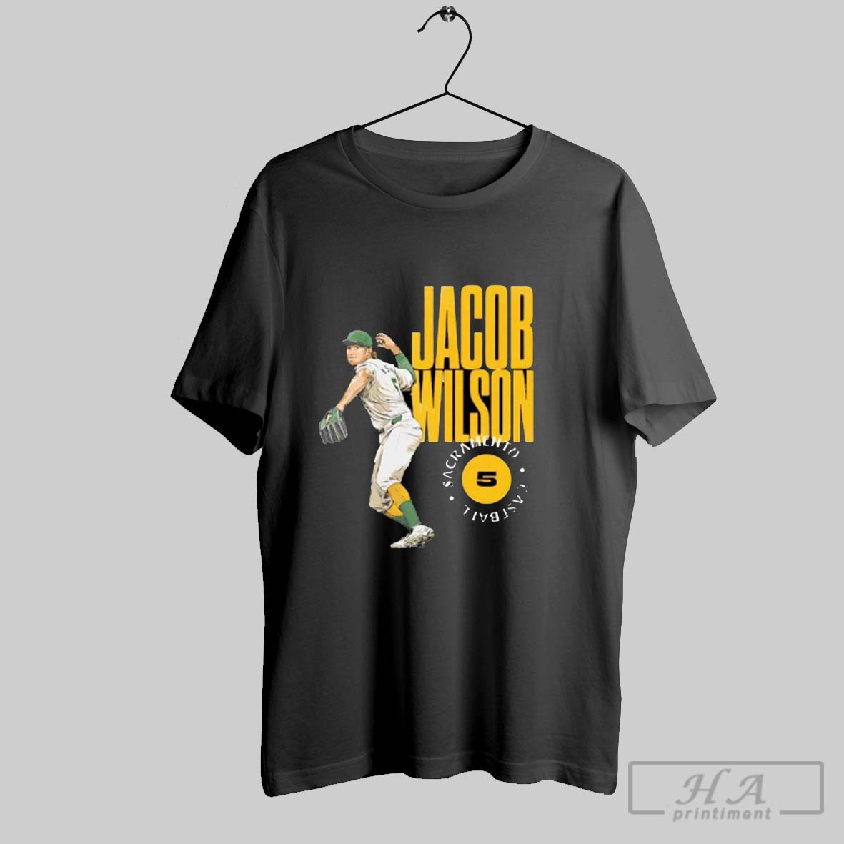 Jacob Wilson Sacramento Stamp Baseball Shirt