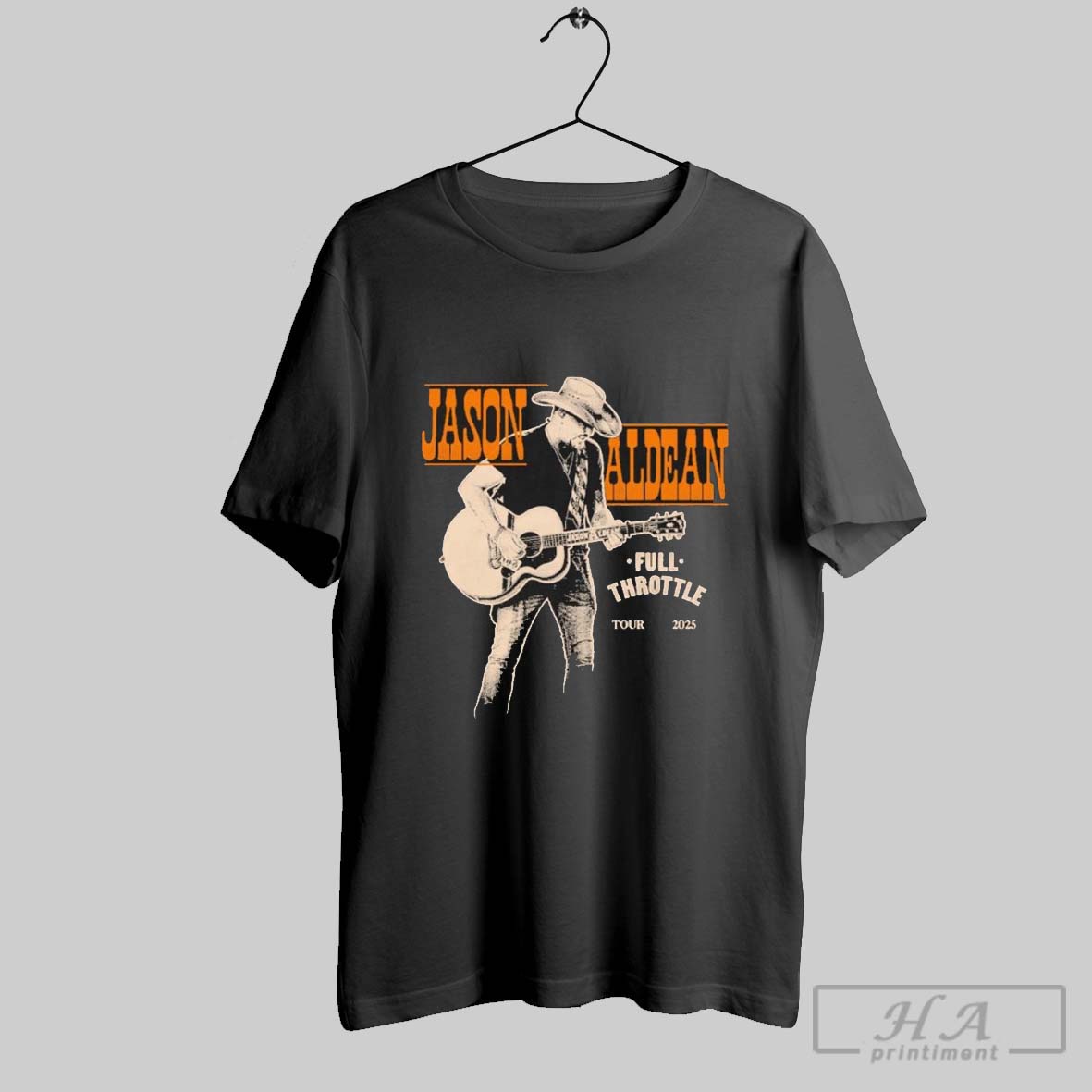 Jason Aldean Full Throttle Tour Guitar 2025 Shirt