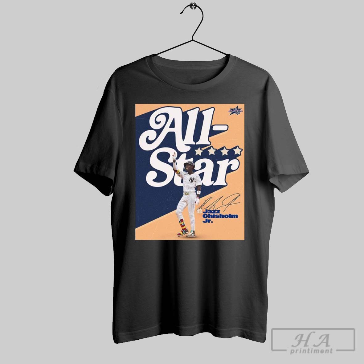 Jazz Chisholm Jr New York Yankees 2025 All Star Game Signature T Shirt