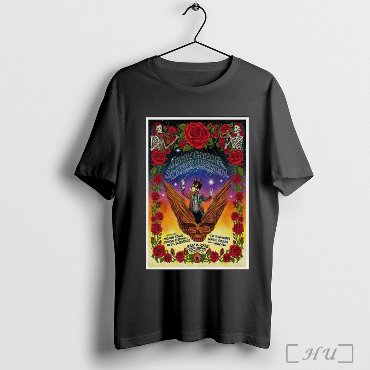 Jerry Garcia 2025 Red Rocks Jun 6 Poster T Shirt Sweatshirt