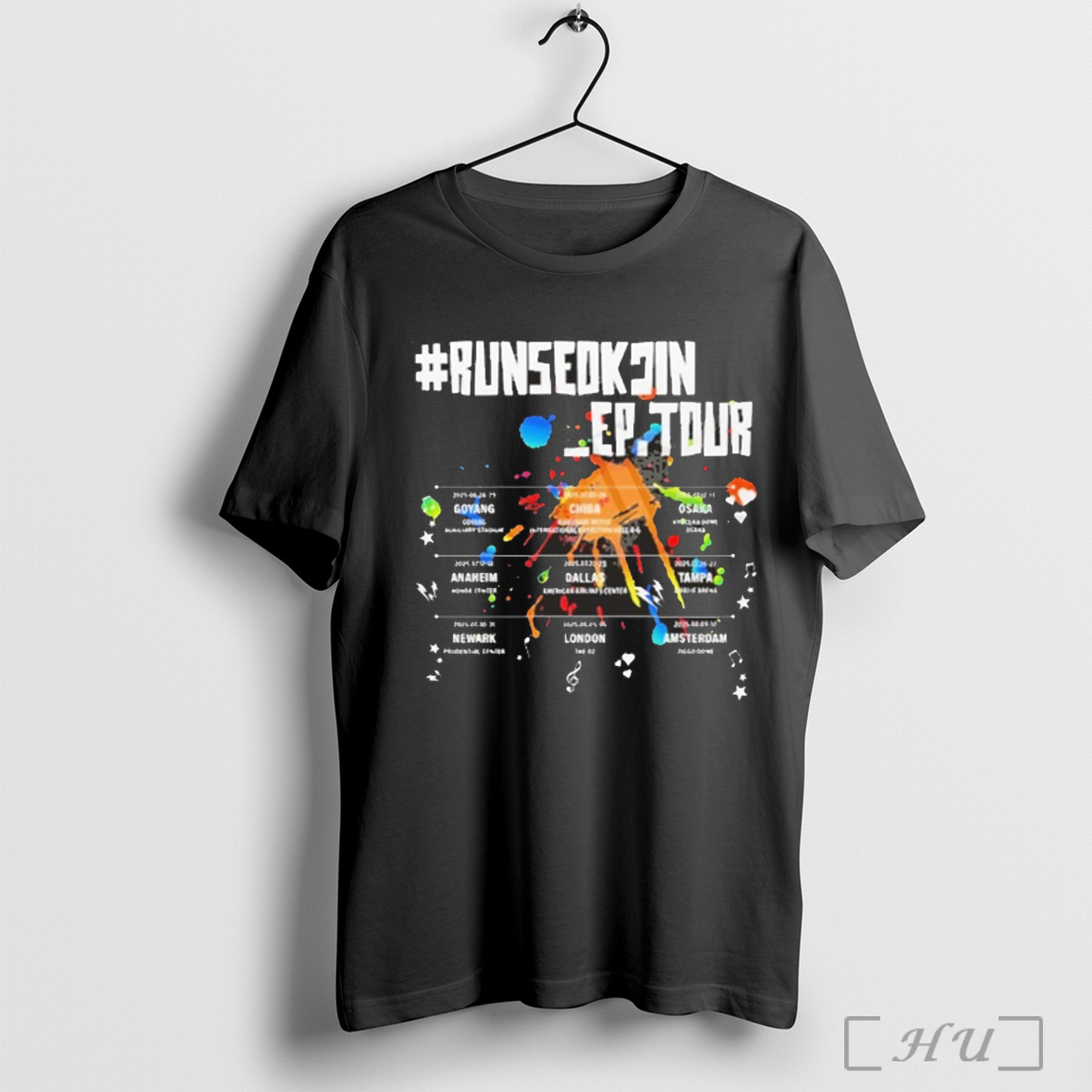 Jin Tour X Dallas Mavericks Runseokjin Ep Tour 2025 T Shirt Sweatshirt