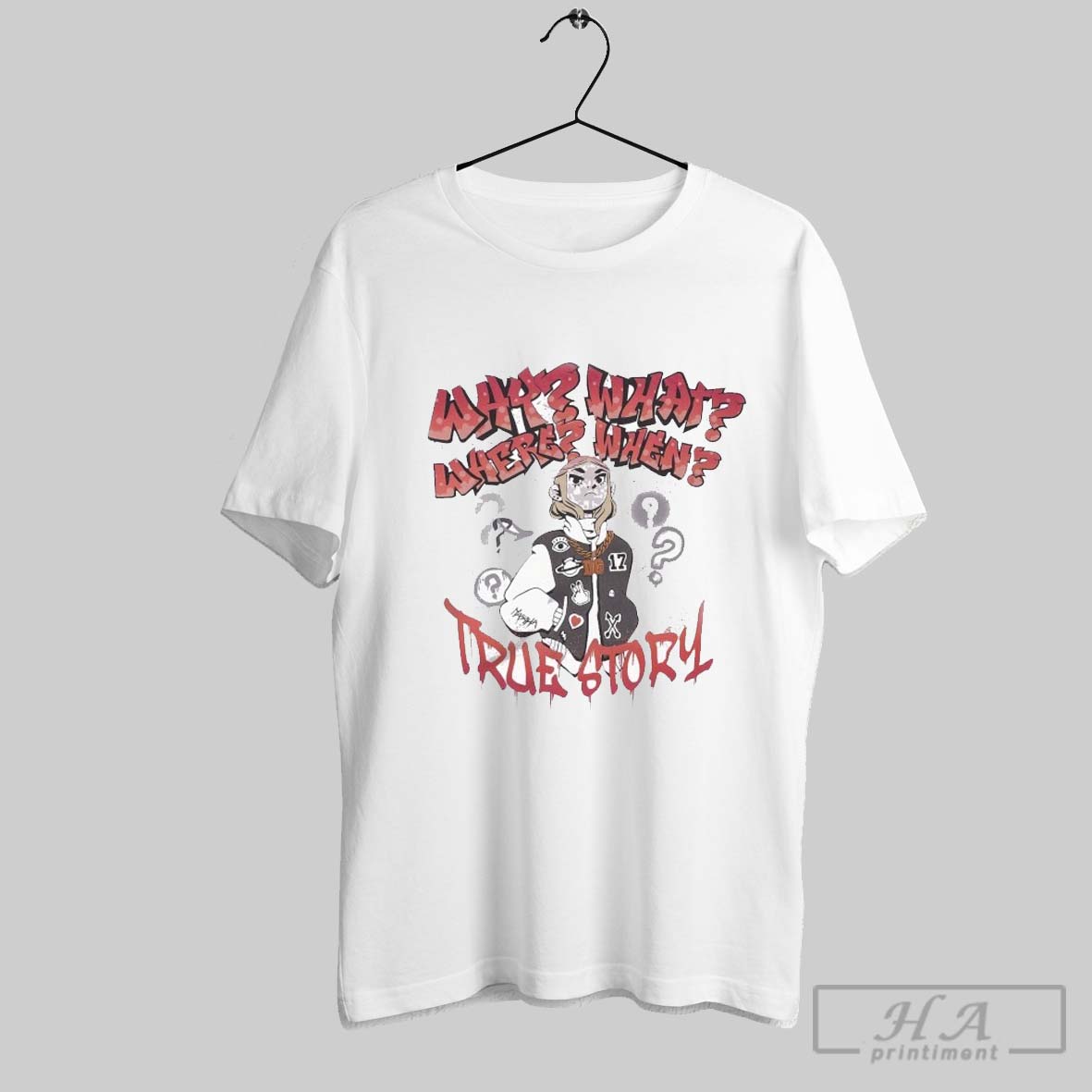 Lidiro Why What Where When True Story T Shirts
