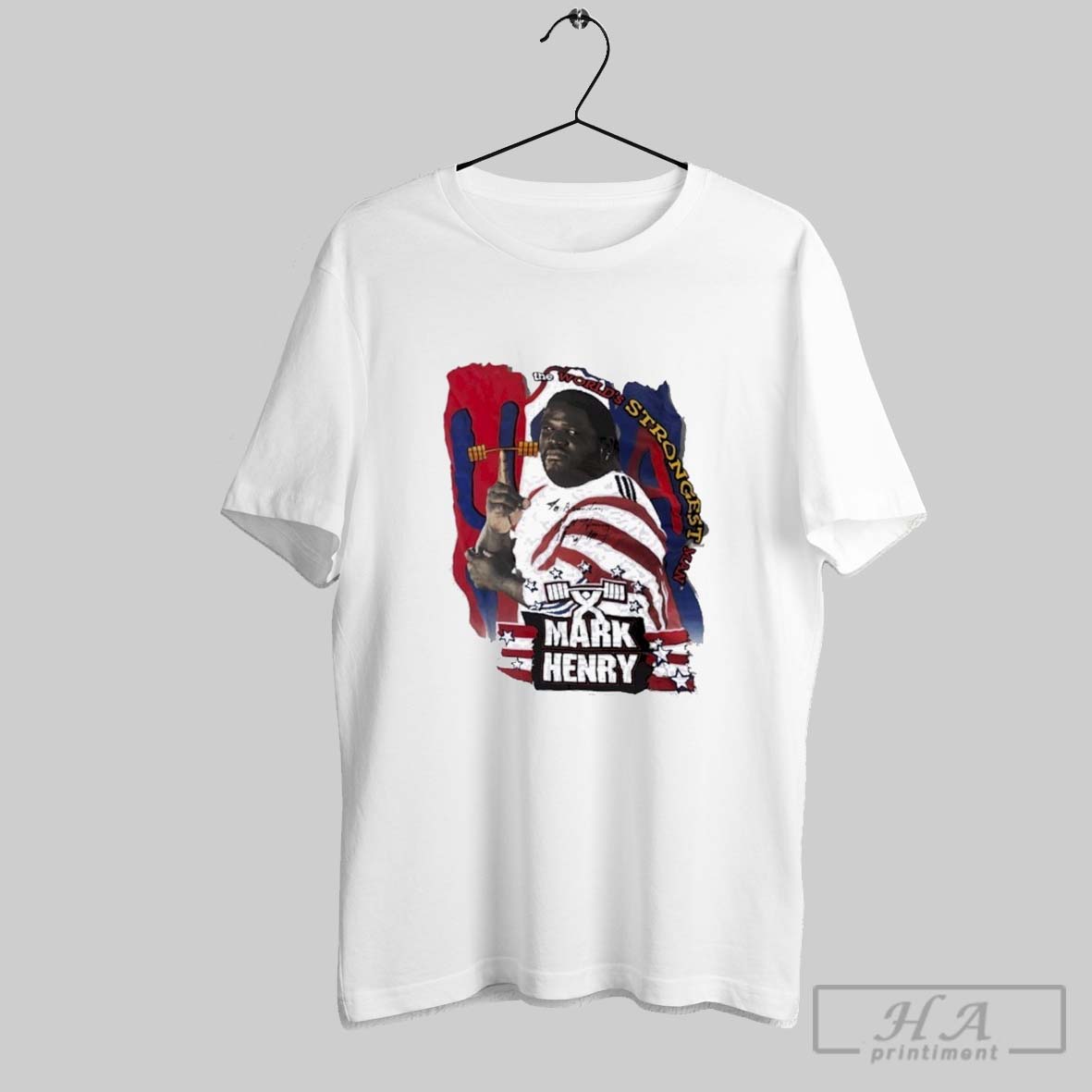Mark Henry The Worlds Strongest Man Usa T Shirts
