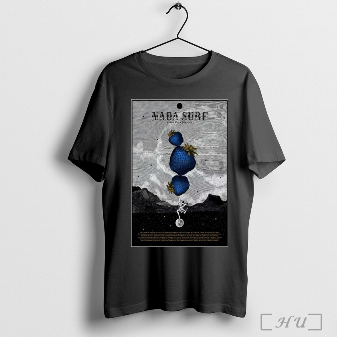Nada Surf Moon Mirror 2025 Tour Poster T Shirt Sweatshirt