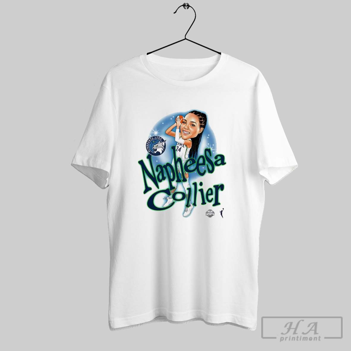 Napheesa Collier Minnesota Lynx Basketball Sketch Shirt