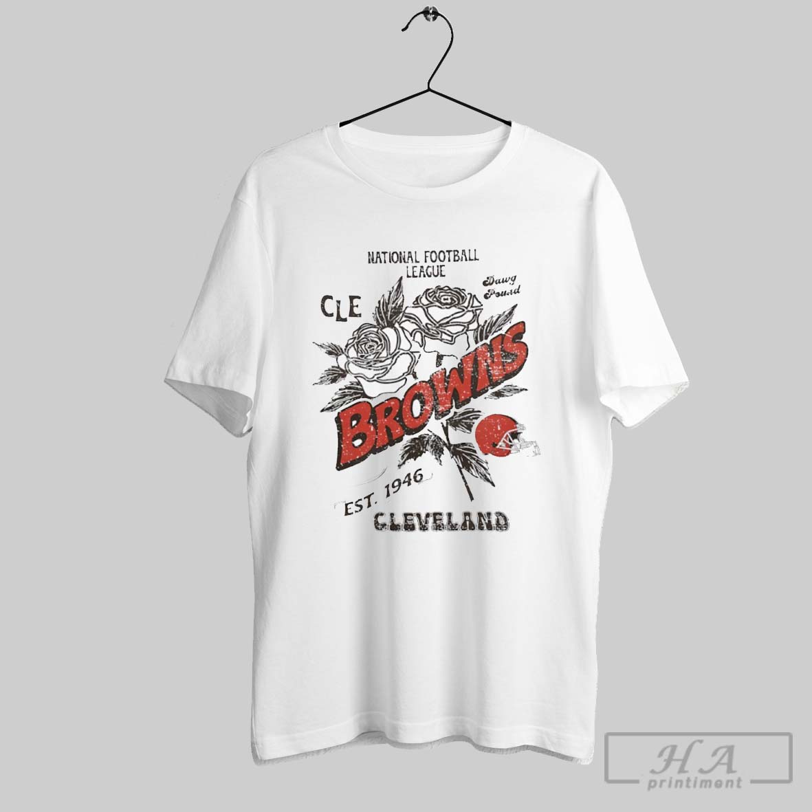 National Football League Cleveland Browns Est 1946 Flowers Shirt