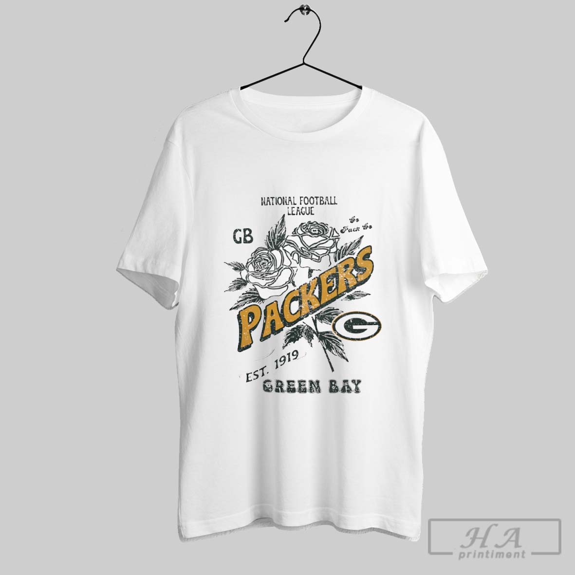 National Football League Green Bay Packers Est 1919 Flowers Shirt
