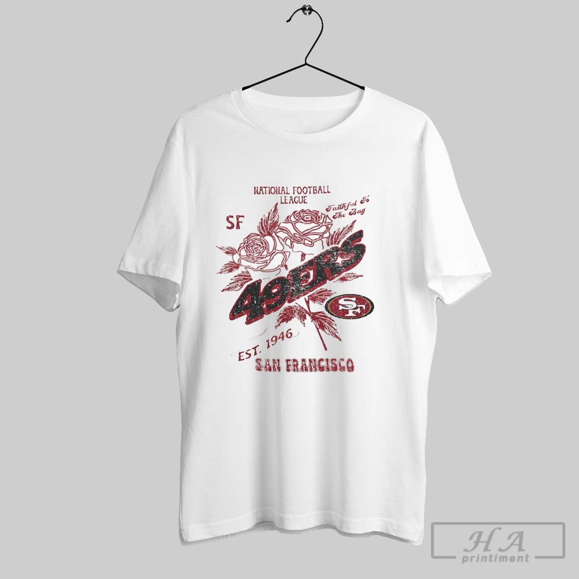 National Football League San Francisco 49ers Est 1946 Flowers Shirt