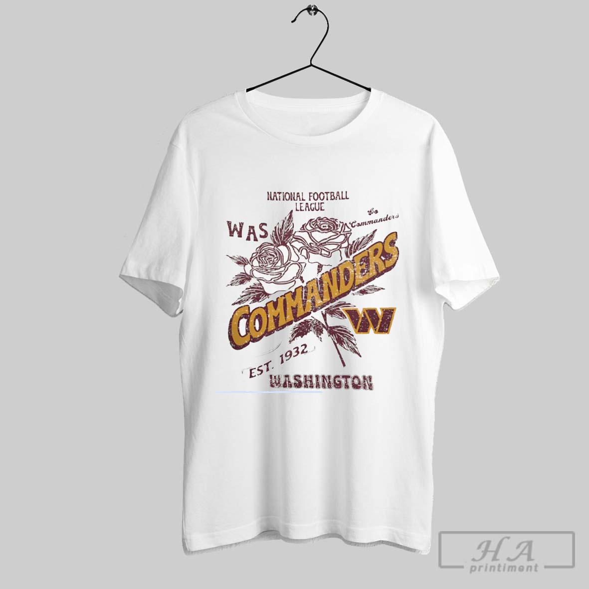 National Football League Washington Commanders Est 1932 Flowers Shirt
