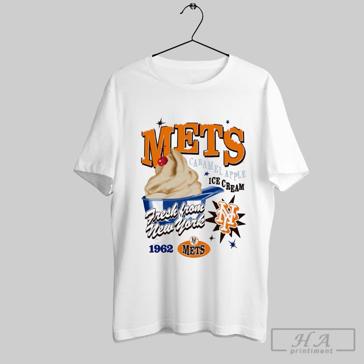 New York Mets Caramel Apple Ice Cream Fresh From New York Shirt