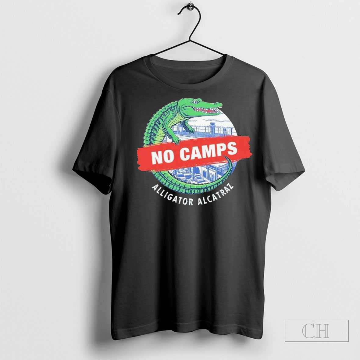 No Camps Alligator Alcatraz T Shirt