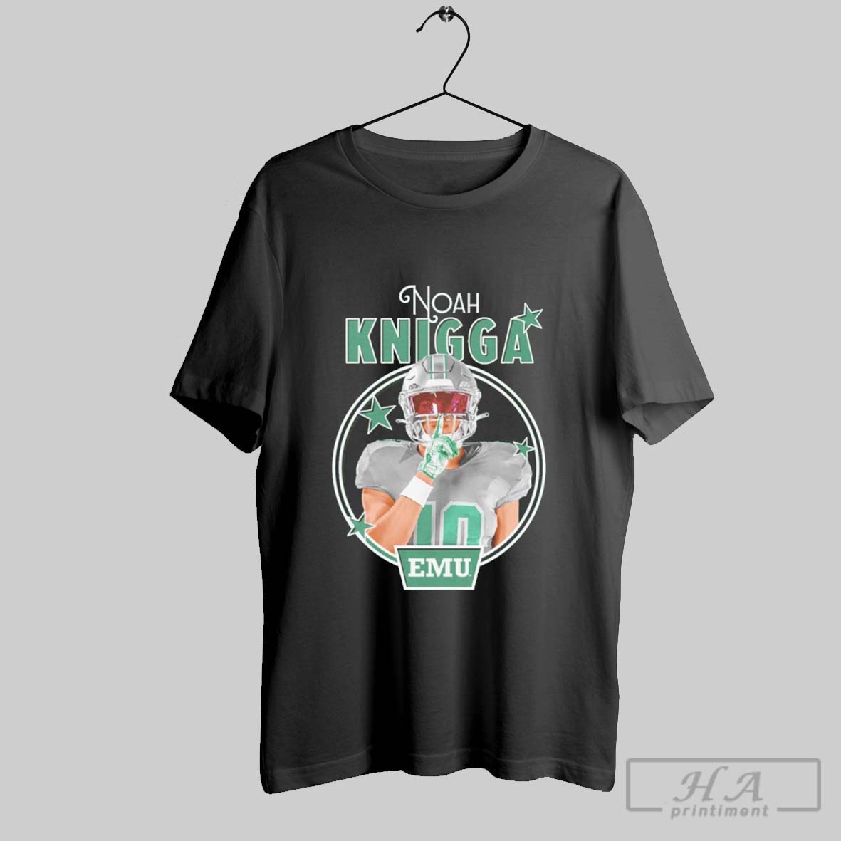 Noah Knigga Eastern Michigan Eagles Illustrated Shirt