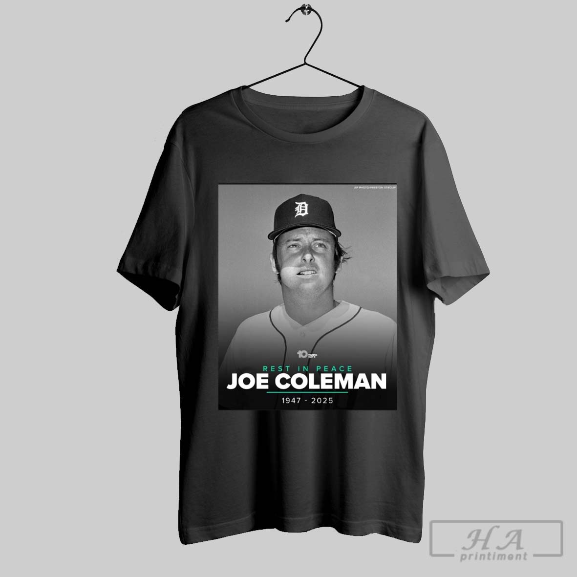 Official 10 Tampa Bay Ret In Peace Joe Coleman 1947 2025 Poster T Shirt