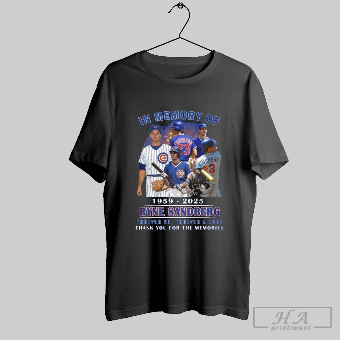 Official In Memory Of 1959 2025 Ryne Sandberg Forever 23 Forever A Cubs Thank You For The Memories Shirt