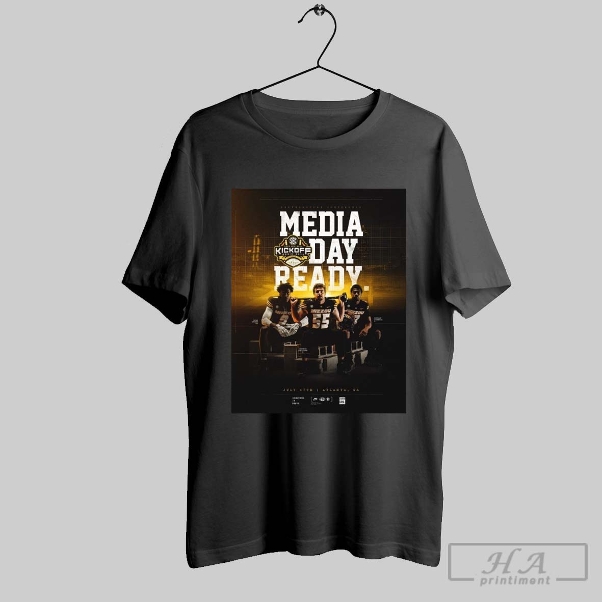 Official Missouri Tigers Football Media Day Ready 2025 Sec Kickoff Media Days July 17th 2025 Poster T Shirt