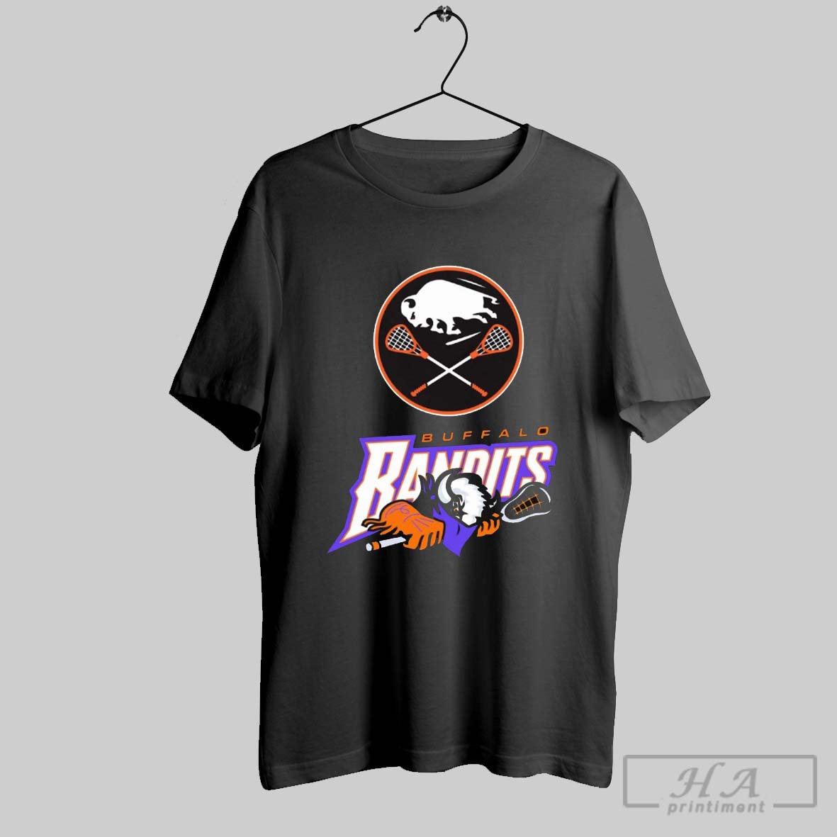Official Official Buffalo Bandits Lacrosse Raccoon Mascot Logos Carl Cordes Art T T Shirt