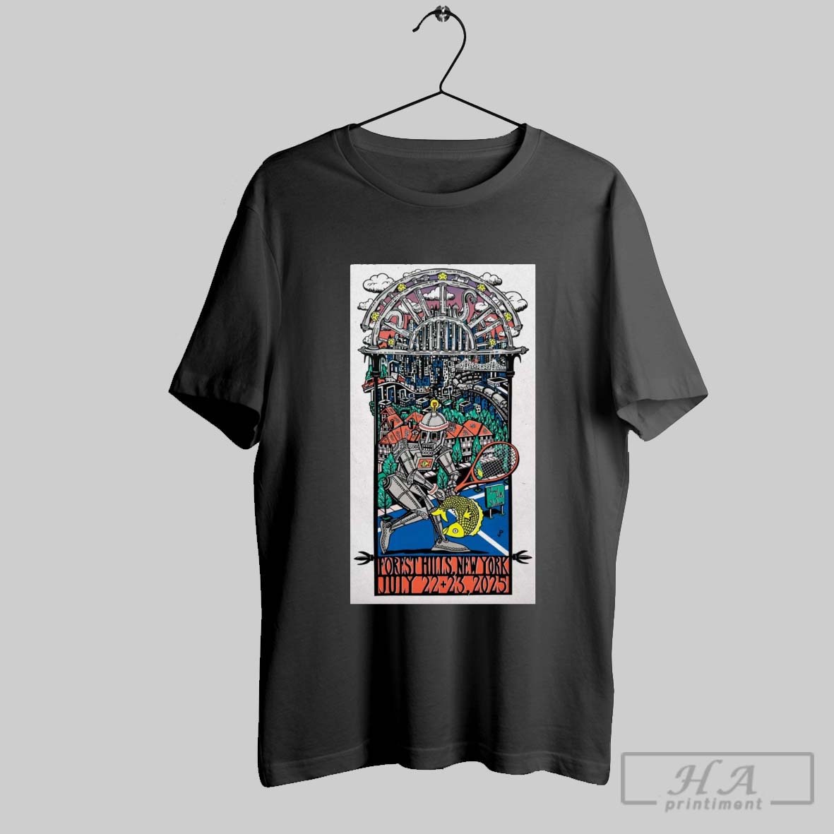 Official Poster Phish At Forest Hills Stadium New York On July 22 23 2025 T Shirt