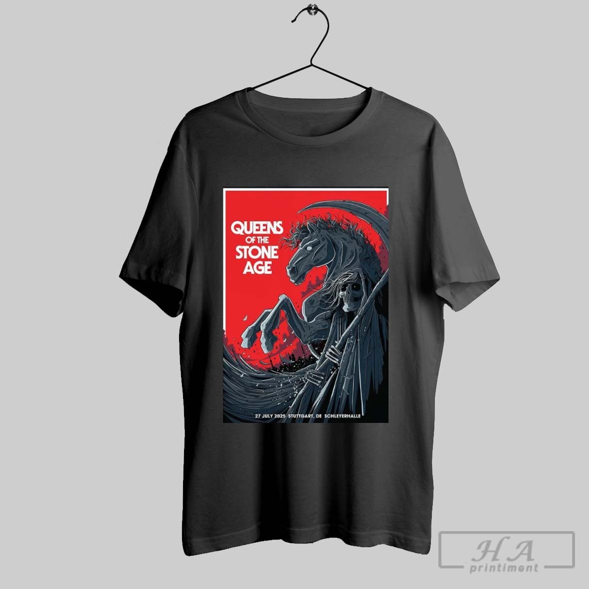 Official Queens Of The Stone Age Schleyerhalle In Stuttgart De July 27 2025 Poster Shirt