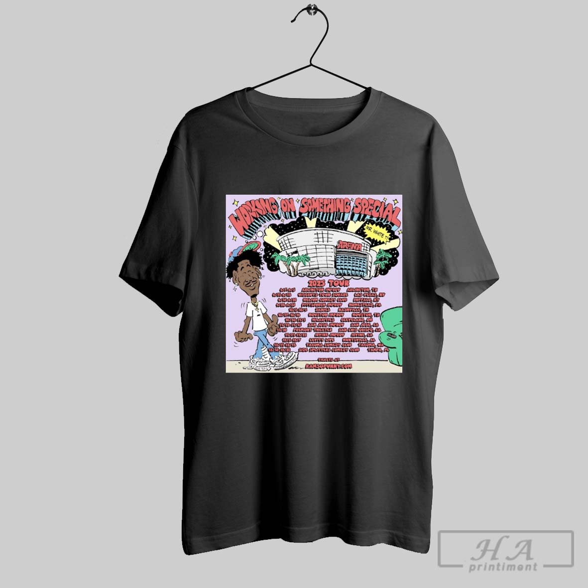 Official Working On Something Special 2025 Tour 9 7 9 5 Arlington Improv Arlington Tx Poster T Shirt