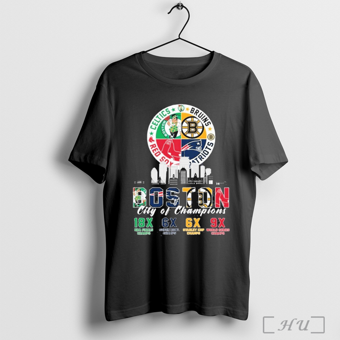 Officials Boston Celtics Bruins Red Sox And Patriots City Of Champions T Shirt Sweatshirt