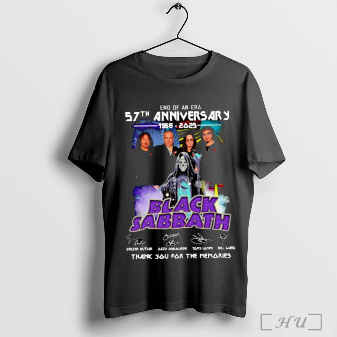 Officials End Of An Era 57th Anniversary 1968 2025 Black Sabbath Thank You For The Memories T Shirt Sweatshirt