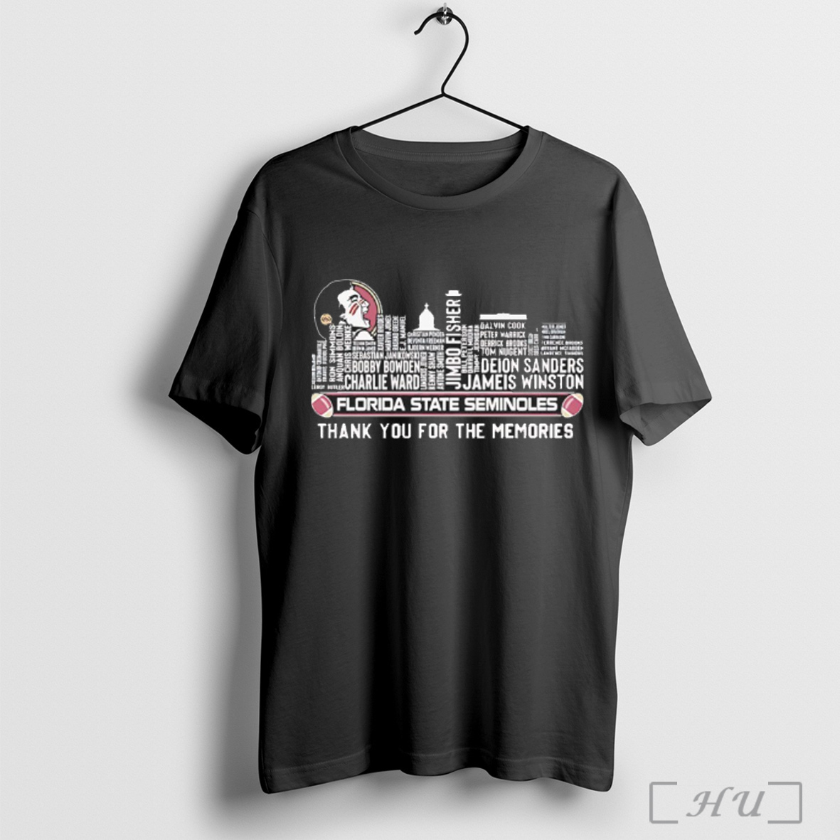 Officials Florida State Seminoles Thank You For The Memories Players Names City Skyline T Shirt Sweatshirt