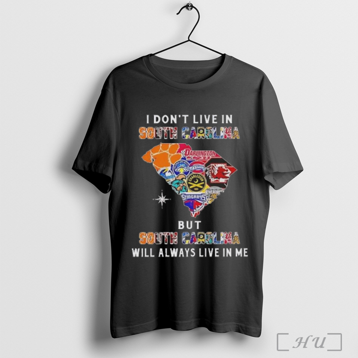Officials I Dont Live In South Carolina But South Carolina Will Always Live In Me Sport Map 2025 T Shirt Sweatshirt