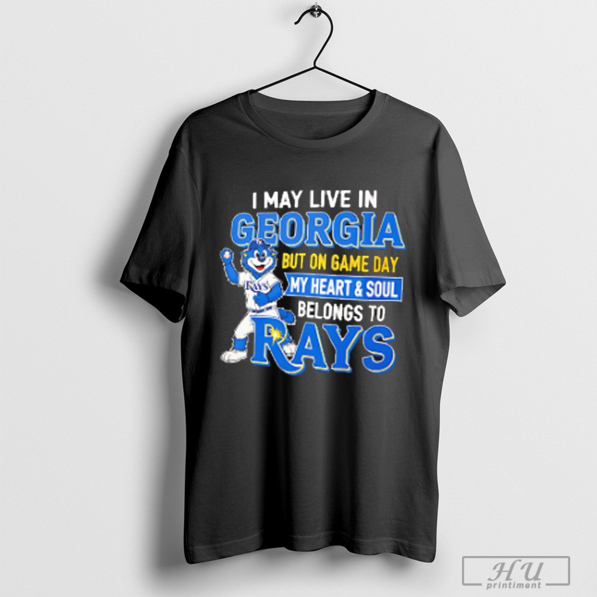 Officials I May Live In Georgia But On Game Day My Heart And Soul Belongs To The Tampa Bay Rays T Shirt Sweatshirt