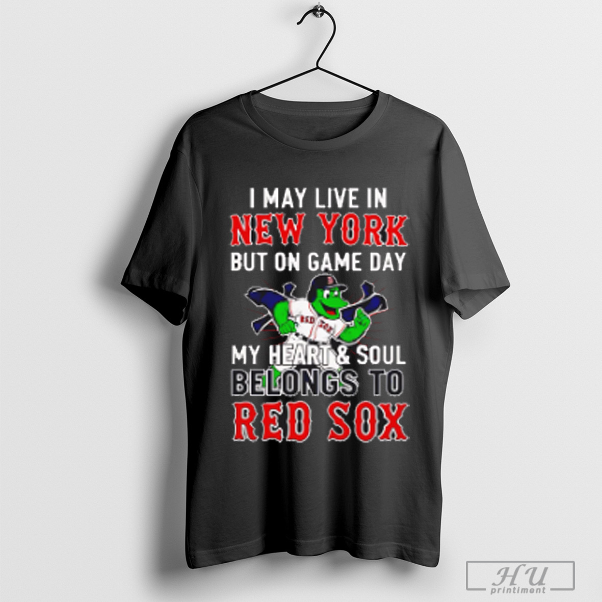 Officials I May Live In New York But On Game Day My Heart And Soul Belongs To The Boston Red Sox T Shirt Sweatshirt