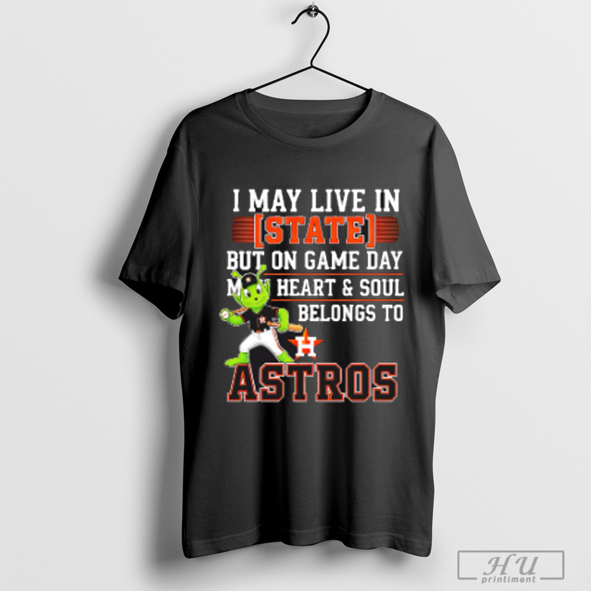 Officials I May Live In State But On Game Day My Heart And Soul Belongs To The Houston Astros T Shirt Sweatshirt