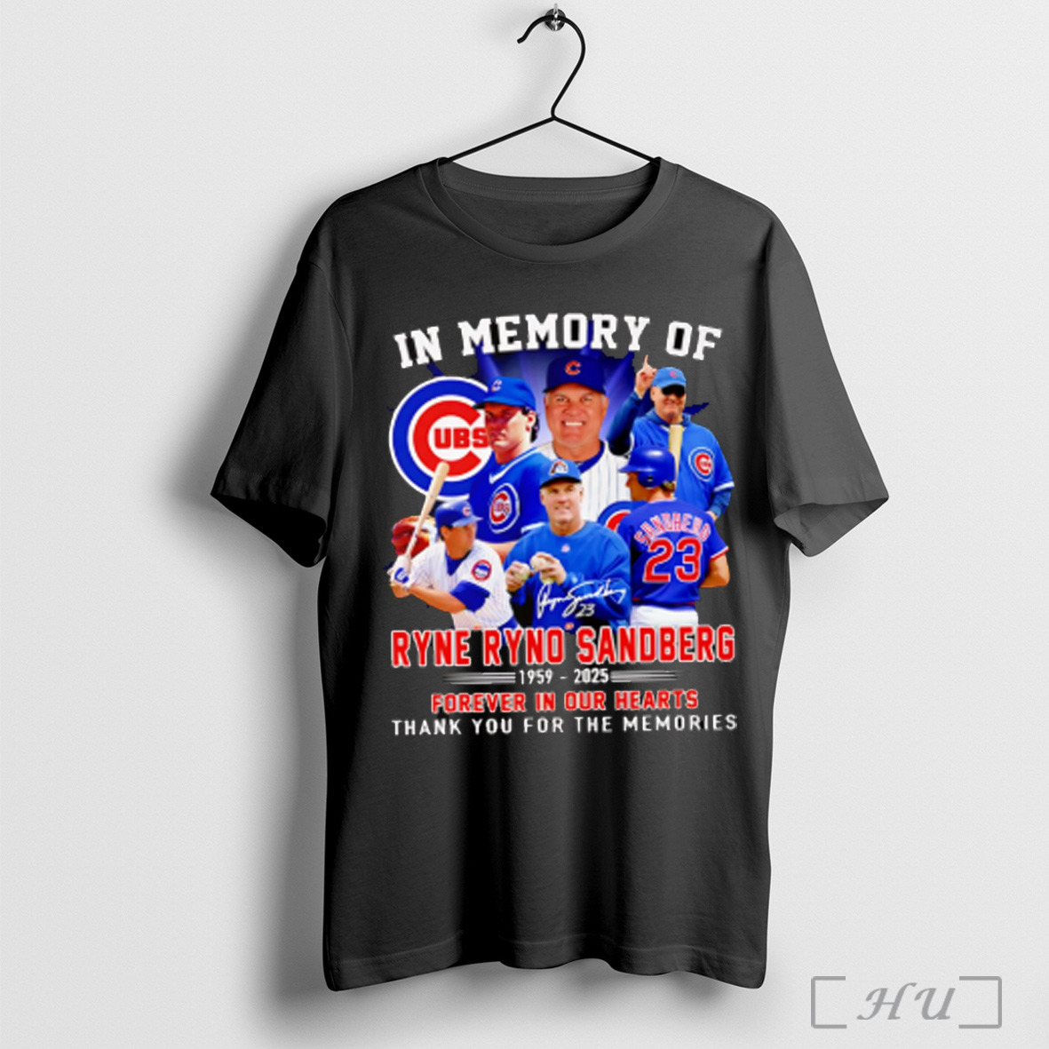 Officials In Memory Of Ryne Ryno Sandberg 1959 2025 Forever In Our Hearts Thank You For The Memories T Shirt Sweatshirt