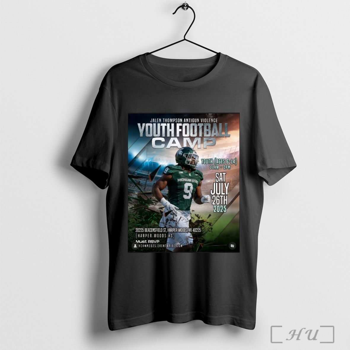 Officials Jalen Thompson Anti Gun Violence Youth Football Camp Sat July 26th 2025 Poster T Shirt Sweatshirt