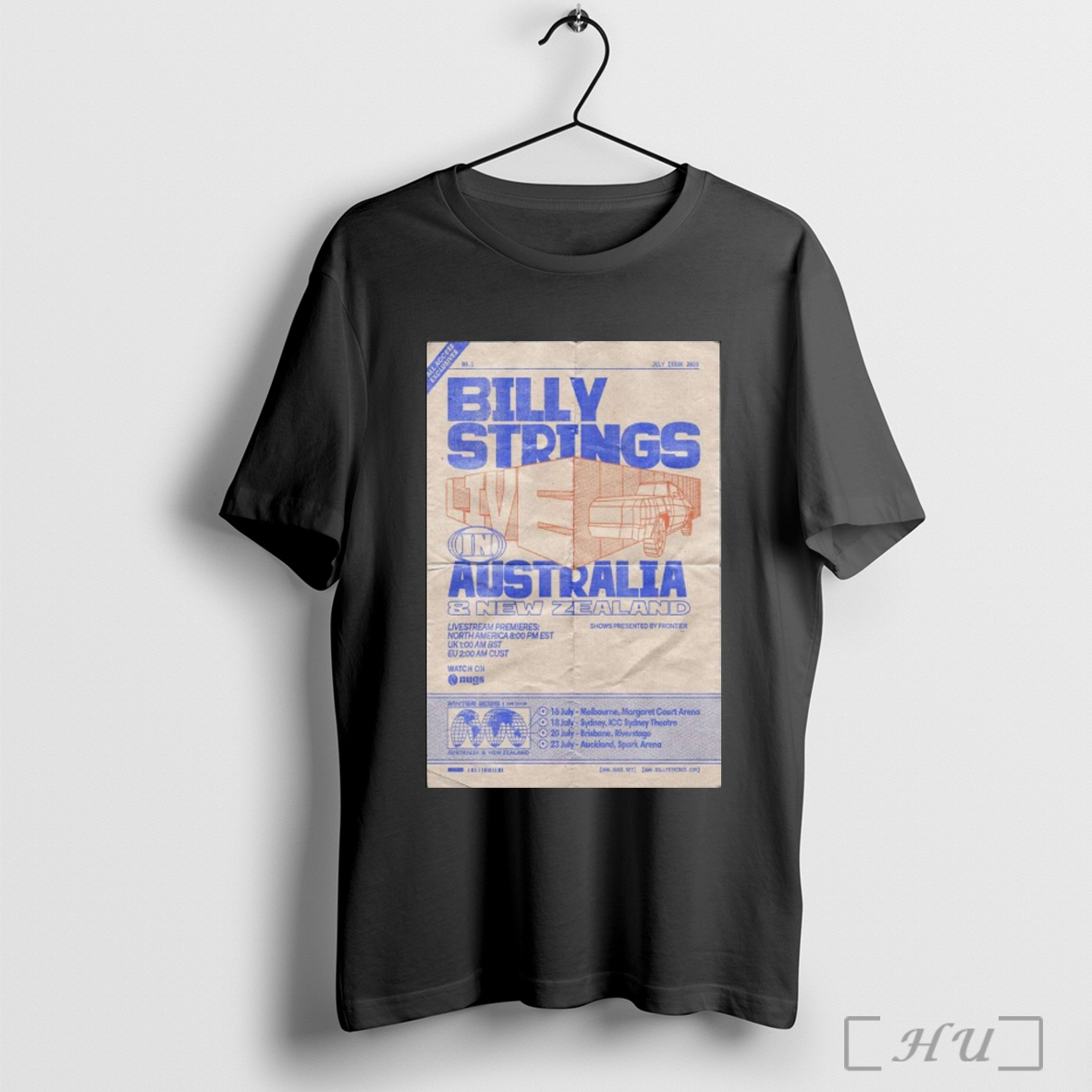 Officials Melbourne Margaret Court Arena July 16 2025 Billy Strings Poster T Shirt Sweatshirt