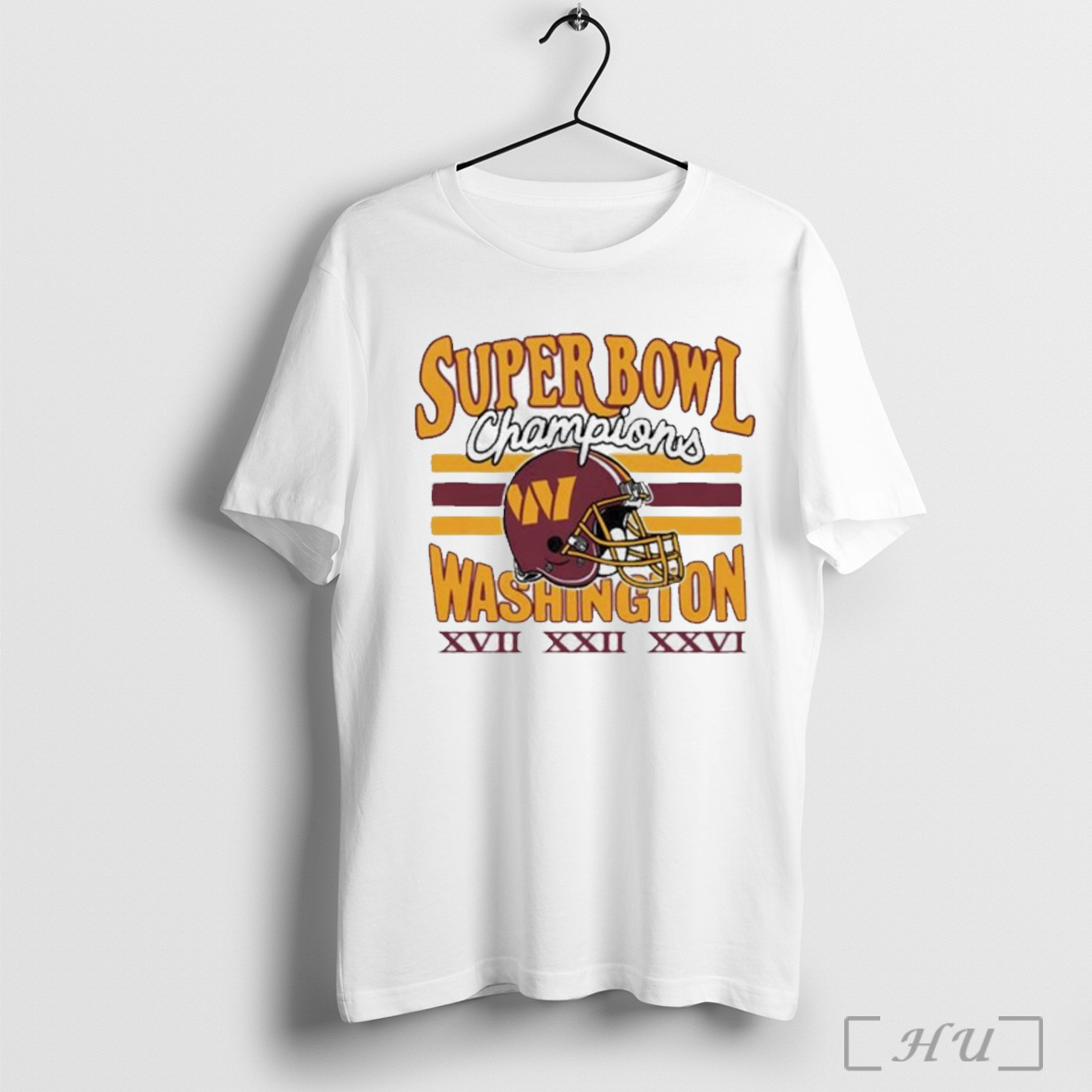 Officials Mens Homage Ash Washington Commanders Three Time Super Bowl Champions Tri Blend T Shirt Sweatshirt