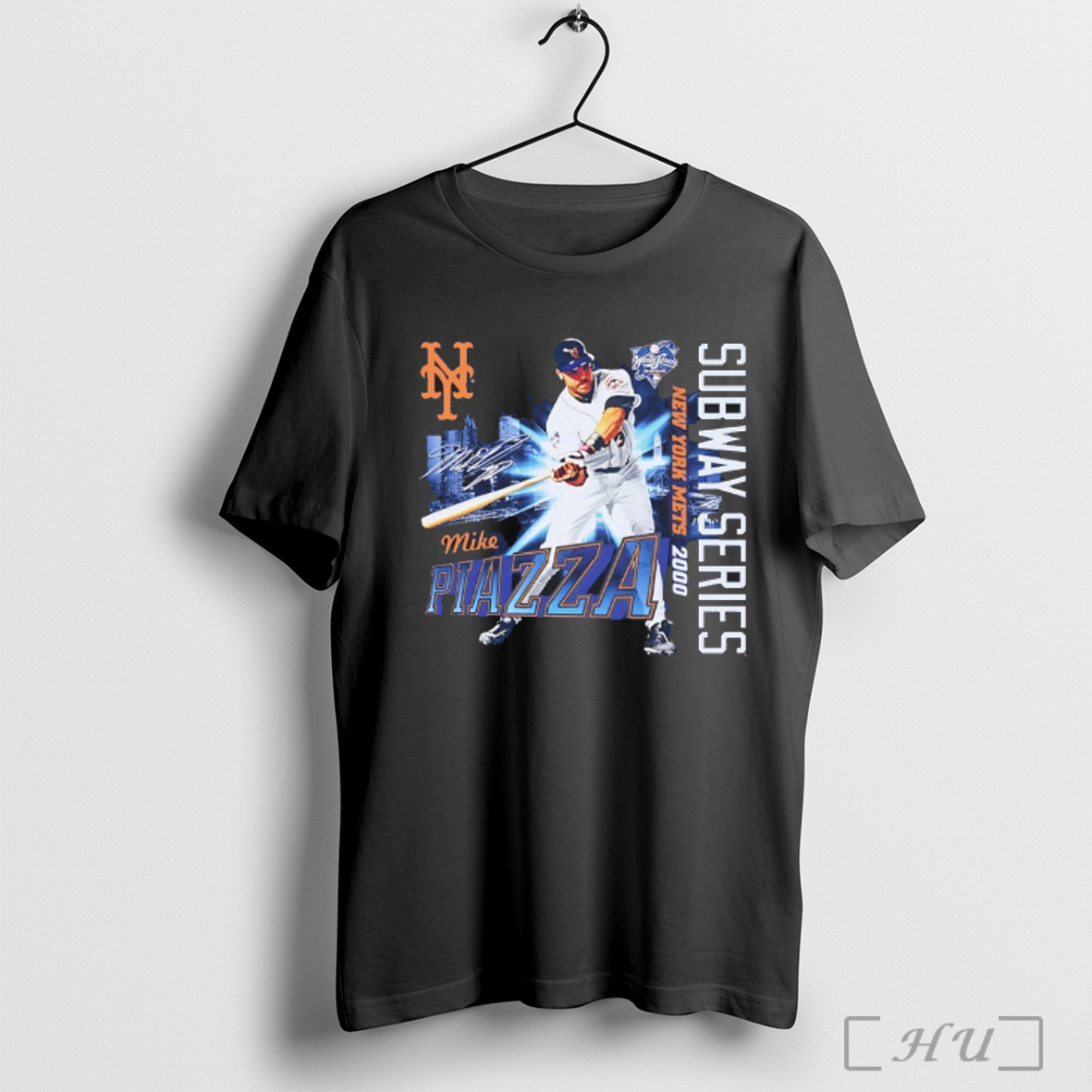 Officials Mike Piazza Ny Mets 25th Anniversary 2000 Subway Series Signature T Shirt Sweatshirt