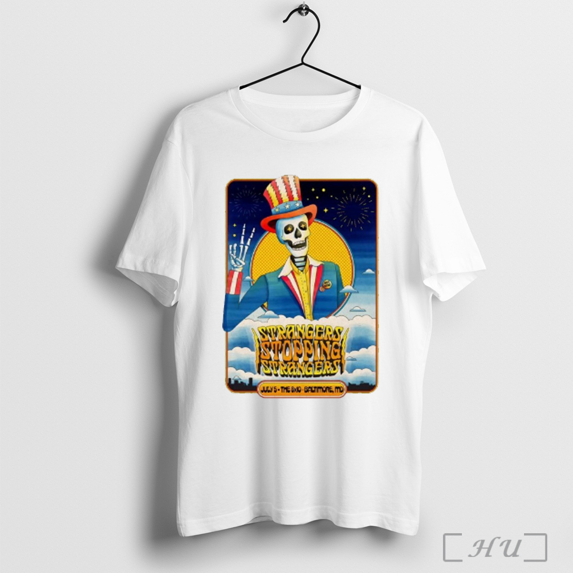 Officials Strangers Stopping Strangers July 5 2025 The 8x10 In Baltimore Md Skeleton T Shirt Sweatshirt