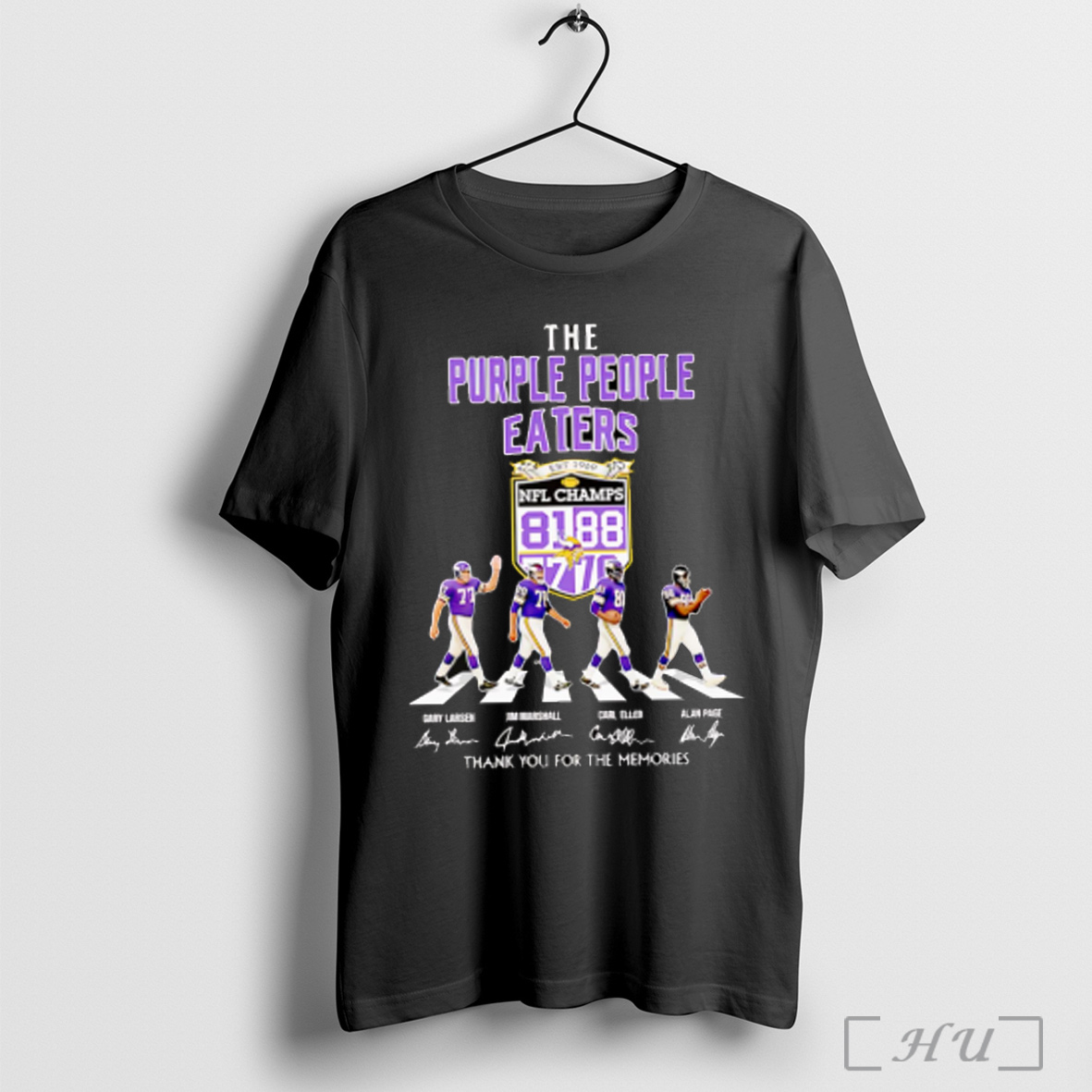 Officials The Purple People Eaters Nfl Champs Thank You For The Memories T Shirt Sweatshirt