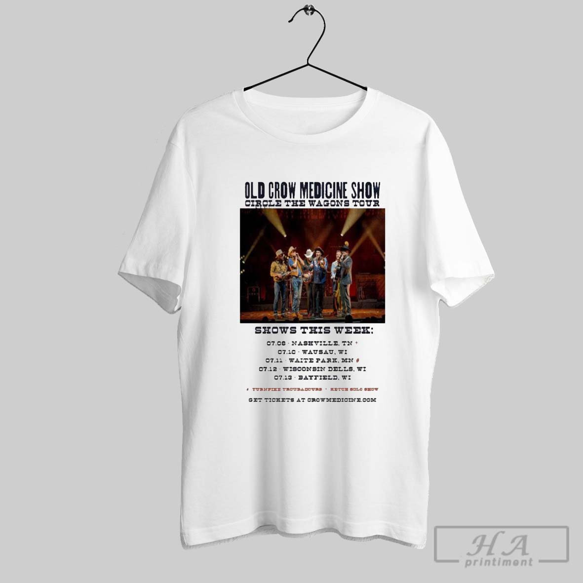 Old Crow Medicine Show Tour 2025 Dates T Shirt