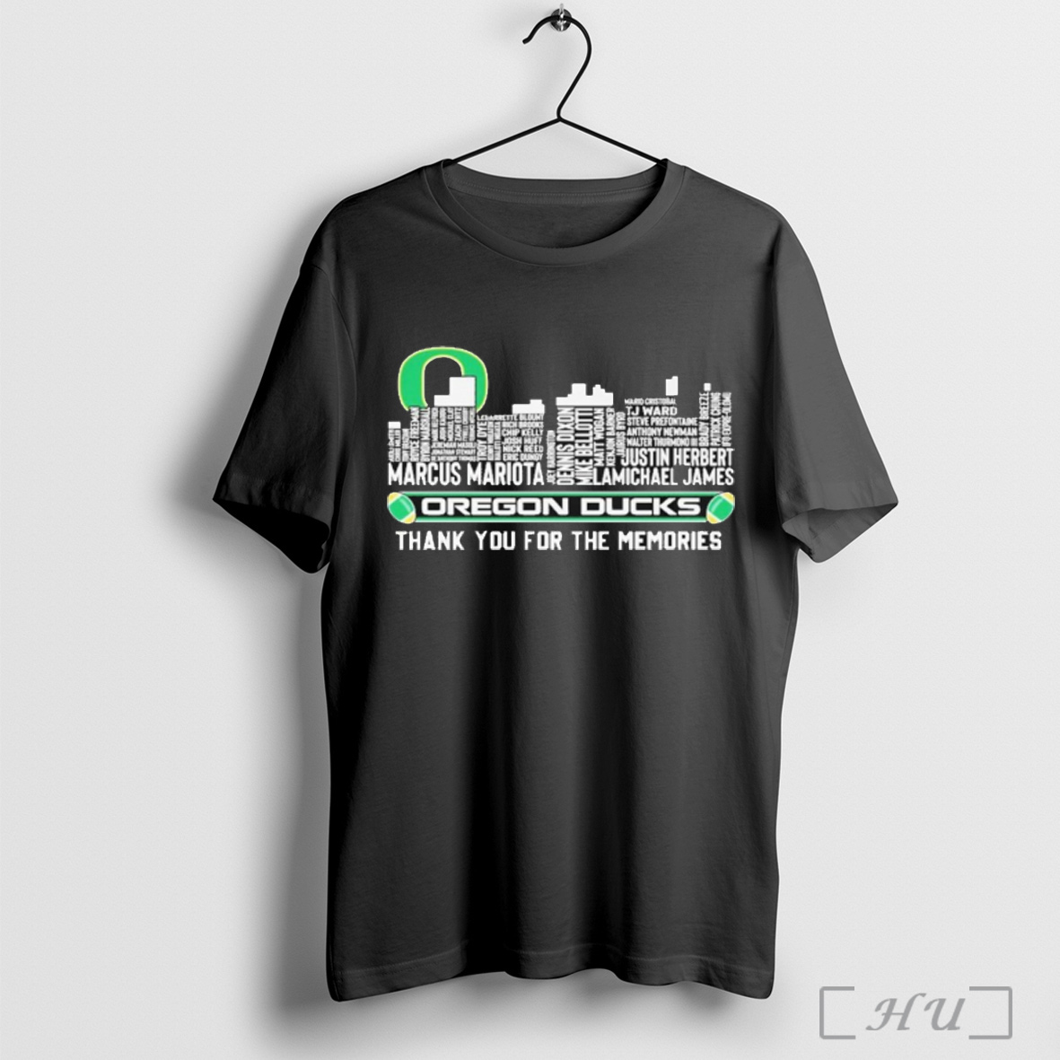 Oregon Ducks Thank You For The Memories Skyline City T Shirt Sweatshirt