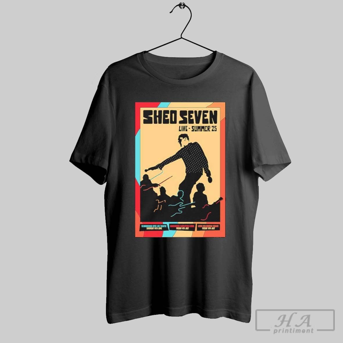 Original Shed Seven Live Summer 25 Merch T Shirt
