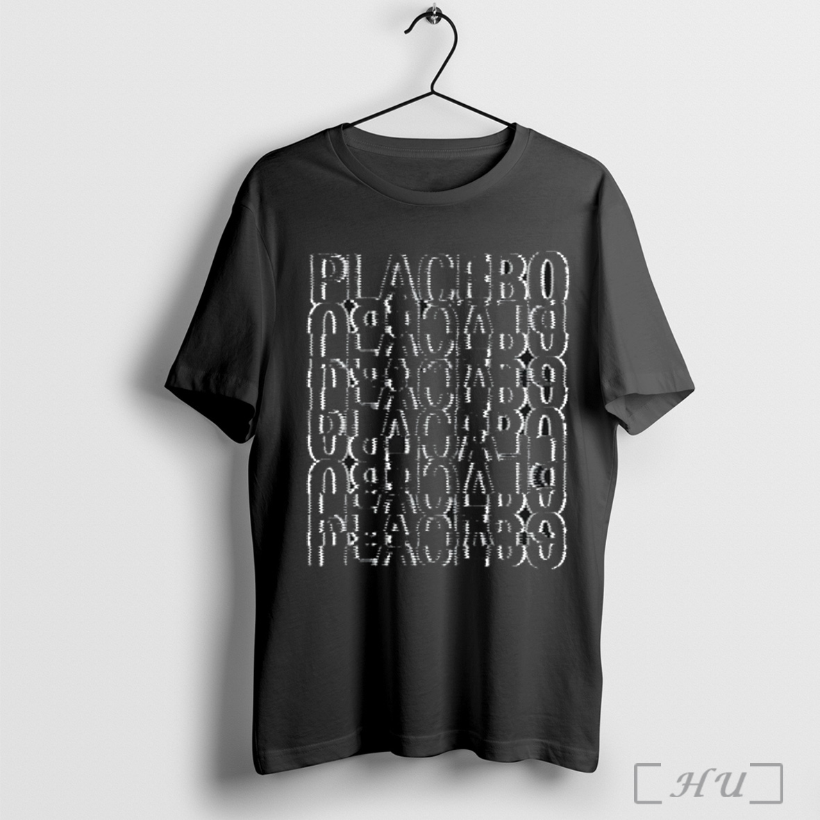 Placebo Black White Glitch T Shirt Sweatshirt