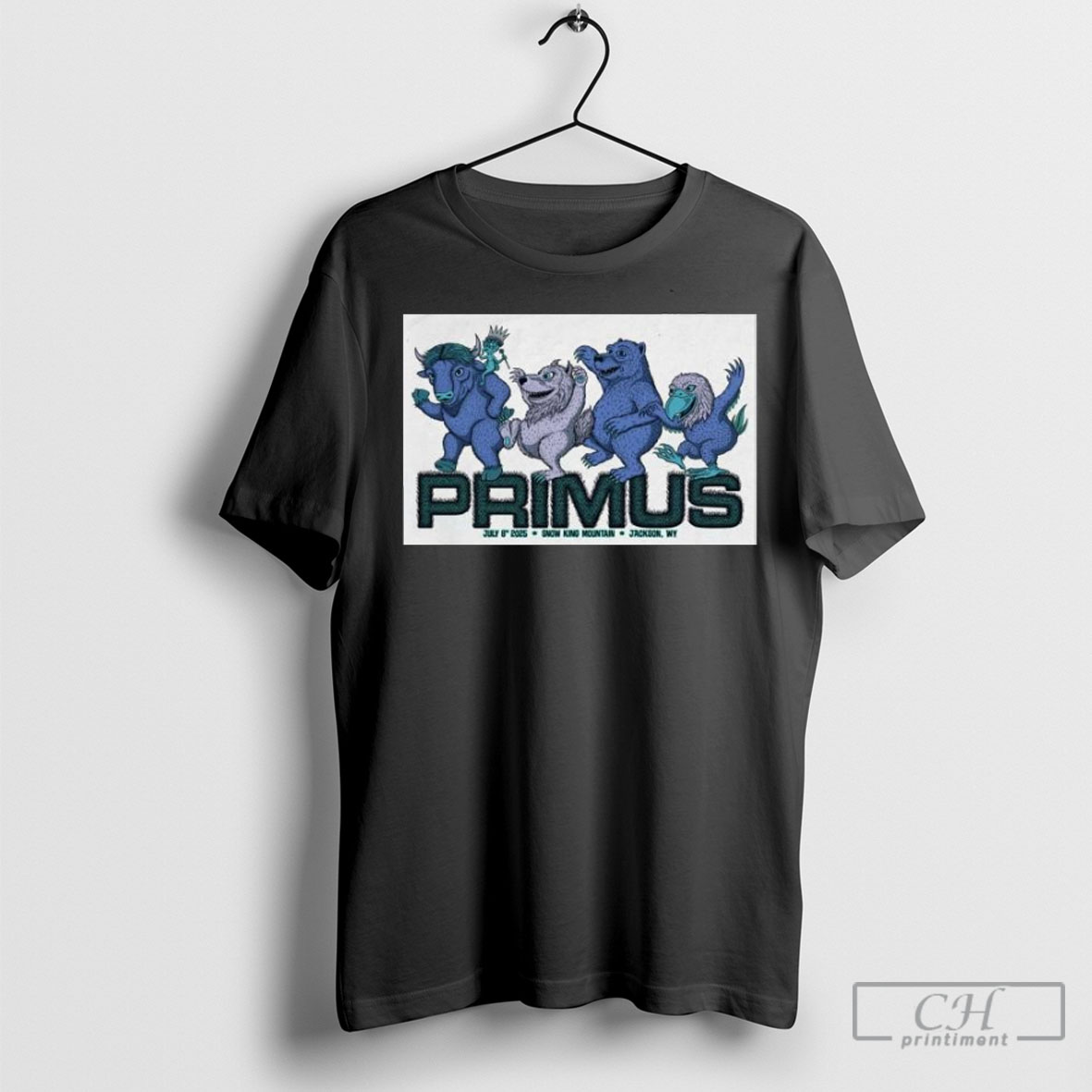 Primus Jul 8 2025 Snow King Mountain In Jackson Wy Poster T Shirt