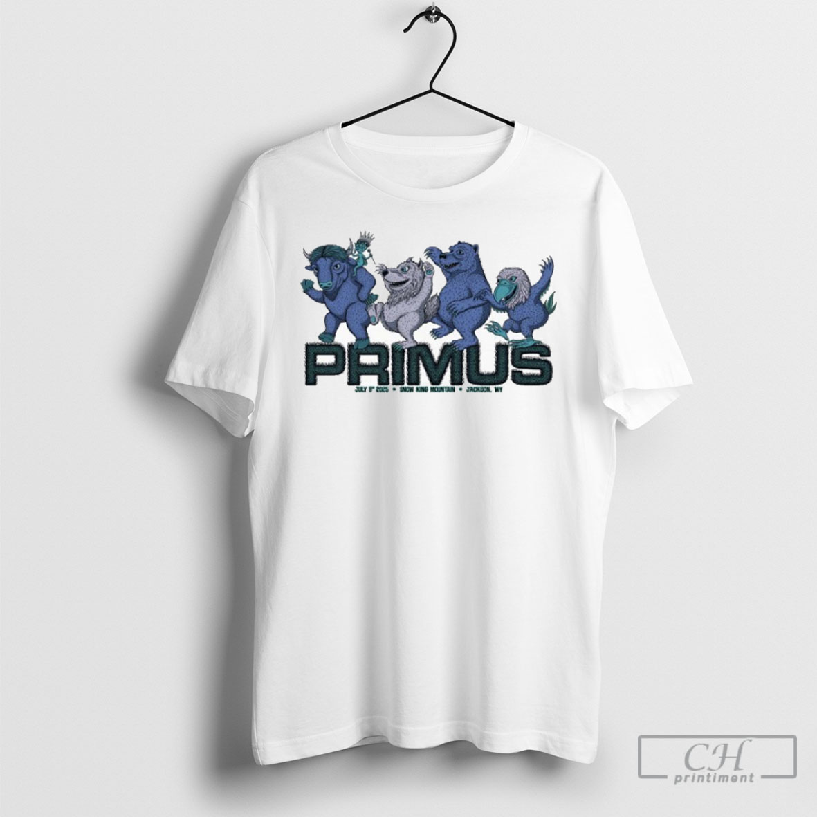 Primus July 8 2025 Snow King Mountain In Jackson Wy T Shirt