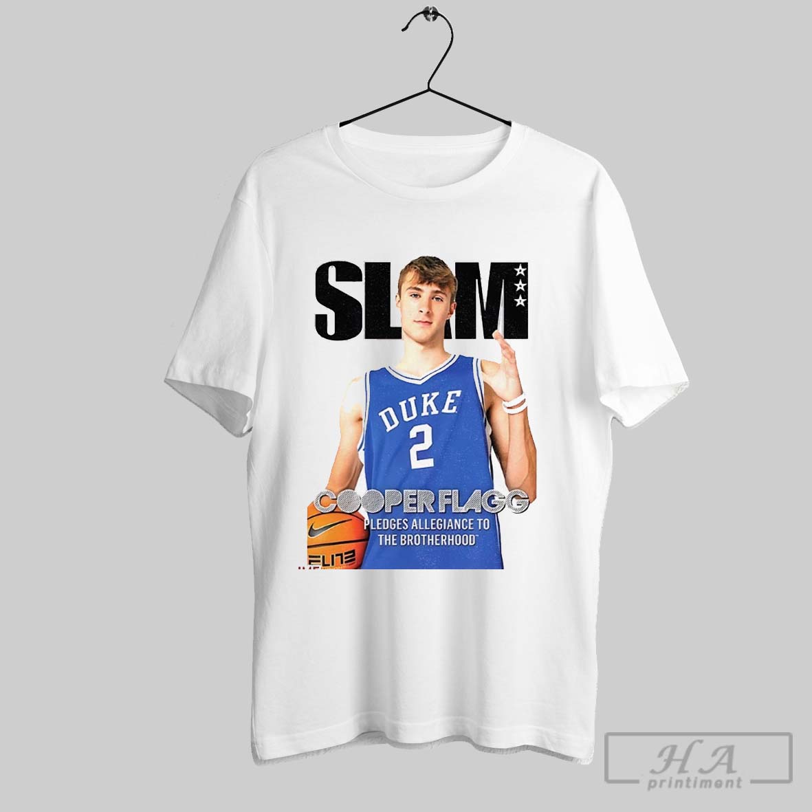 Slam Cooper Flagg Duke Blue Devils Basketball Shirt