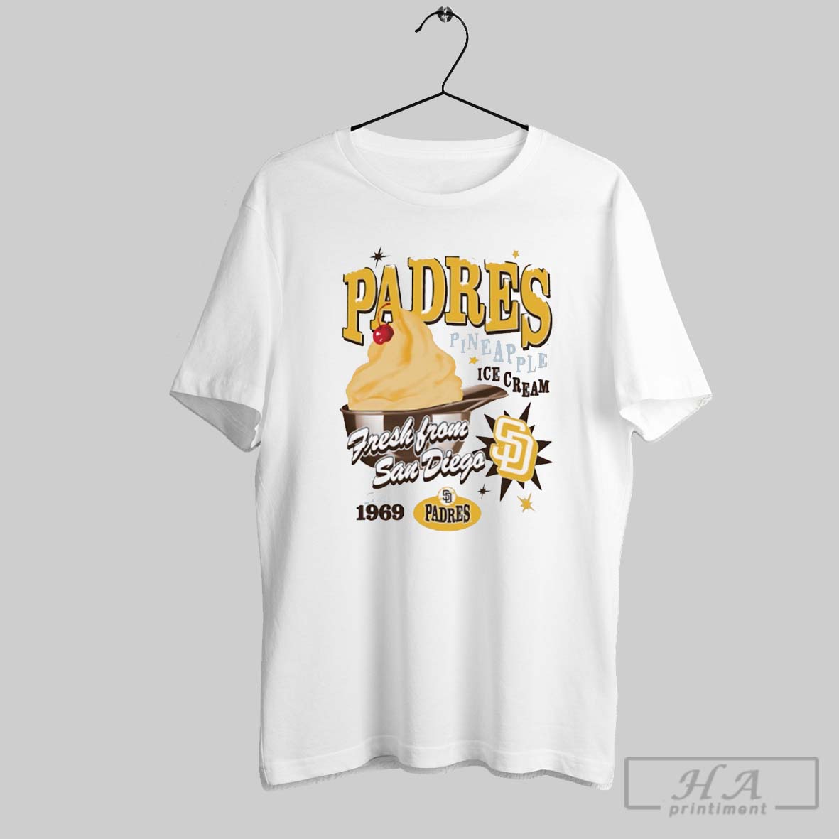 San Diego Padres Pineapple Ice Cream Fresh From San Diego Shirt
