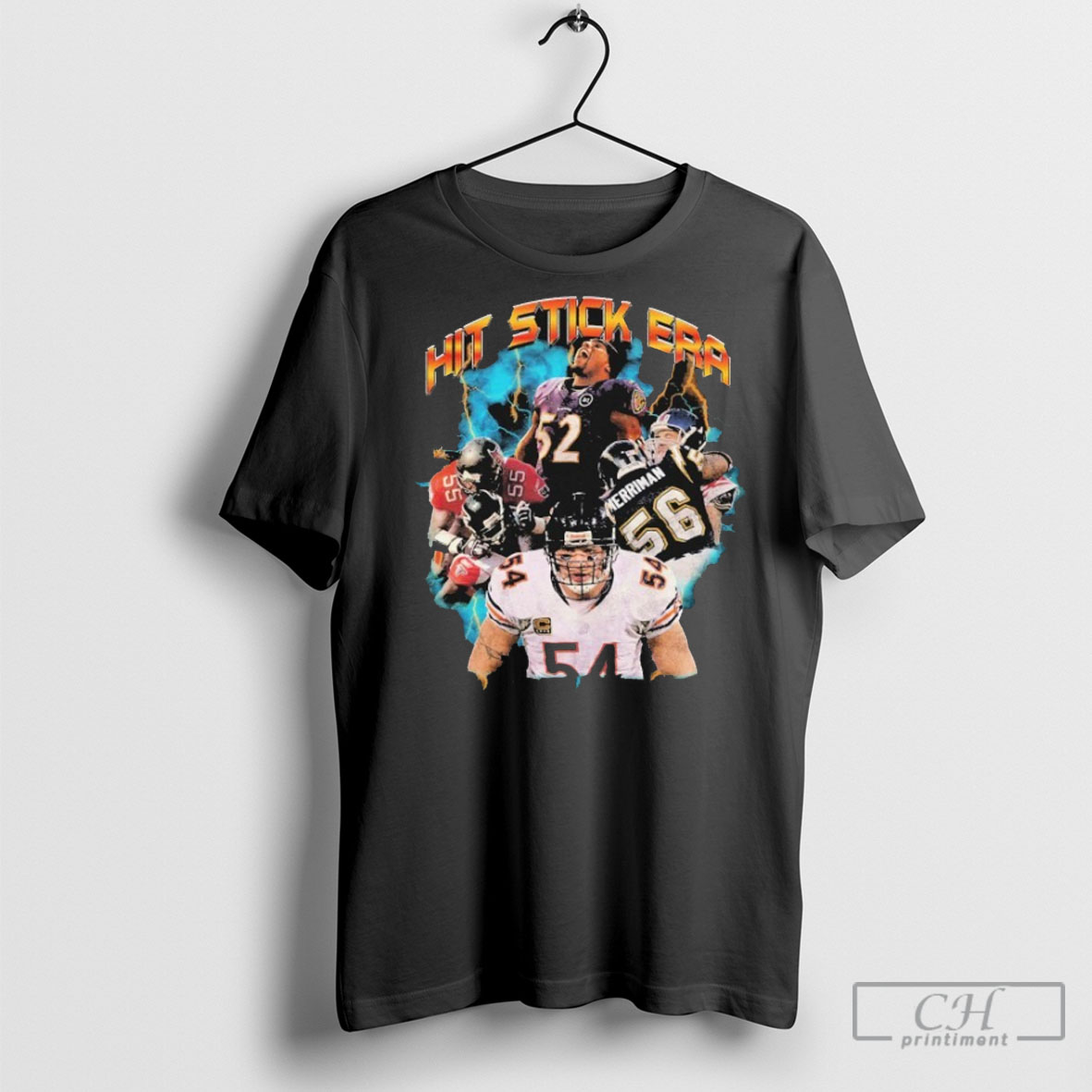 Shawne Merriman Hit Stick Era Baltimore Ravens Chicago Bears Tampa Bay Buccaneers Atlanta Falcons Tee Shirt Sweatshirt