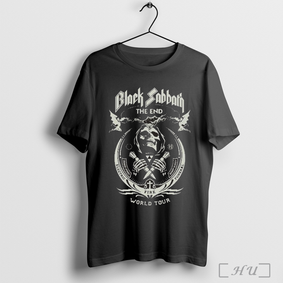 Skeleton Black Sabbath The End World Tour T Shirt Sweatshirt