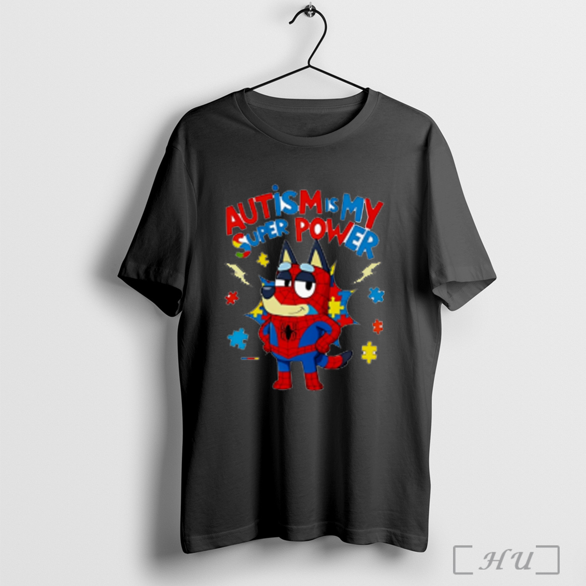 Spiderman Bluey Autism Is My Super Power T Shirt Sweatshirt